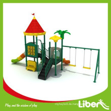 China Kindergarten Kinder Spielplatz Spielzeug Kunststoff Outdoor Spielplatz mit Swing Set